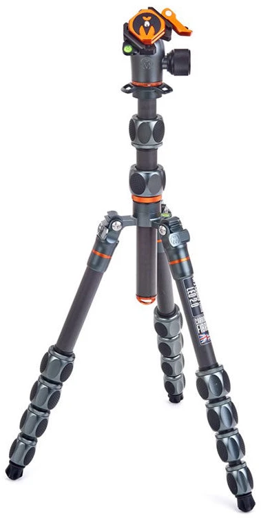 Fotoaparato trikojis - 3 Legged Thing Pro 2.0 Leo Carbon & AirHed Pro LV pilkas