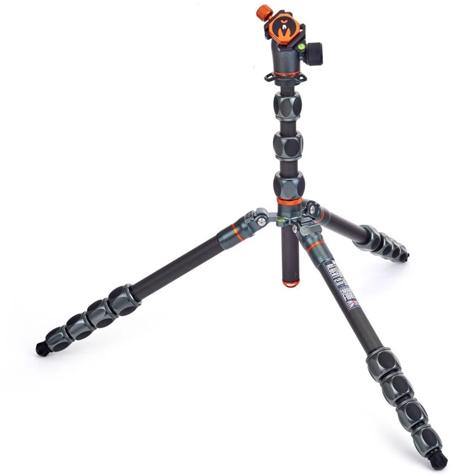 Fotoaparato trikojis - 3 Legged Thing Pro 2.0 Albert Carbon pilkas