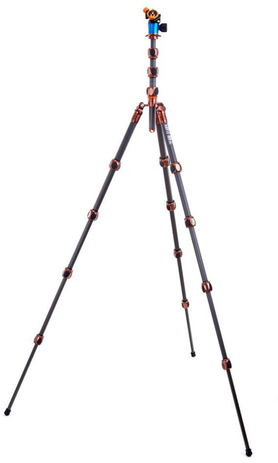 Fotoaparato trikojis - 3 Legged Thing Pro 2.0 Albert Carbon su AirHed Pro bronzos spalvos