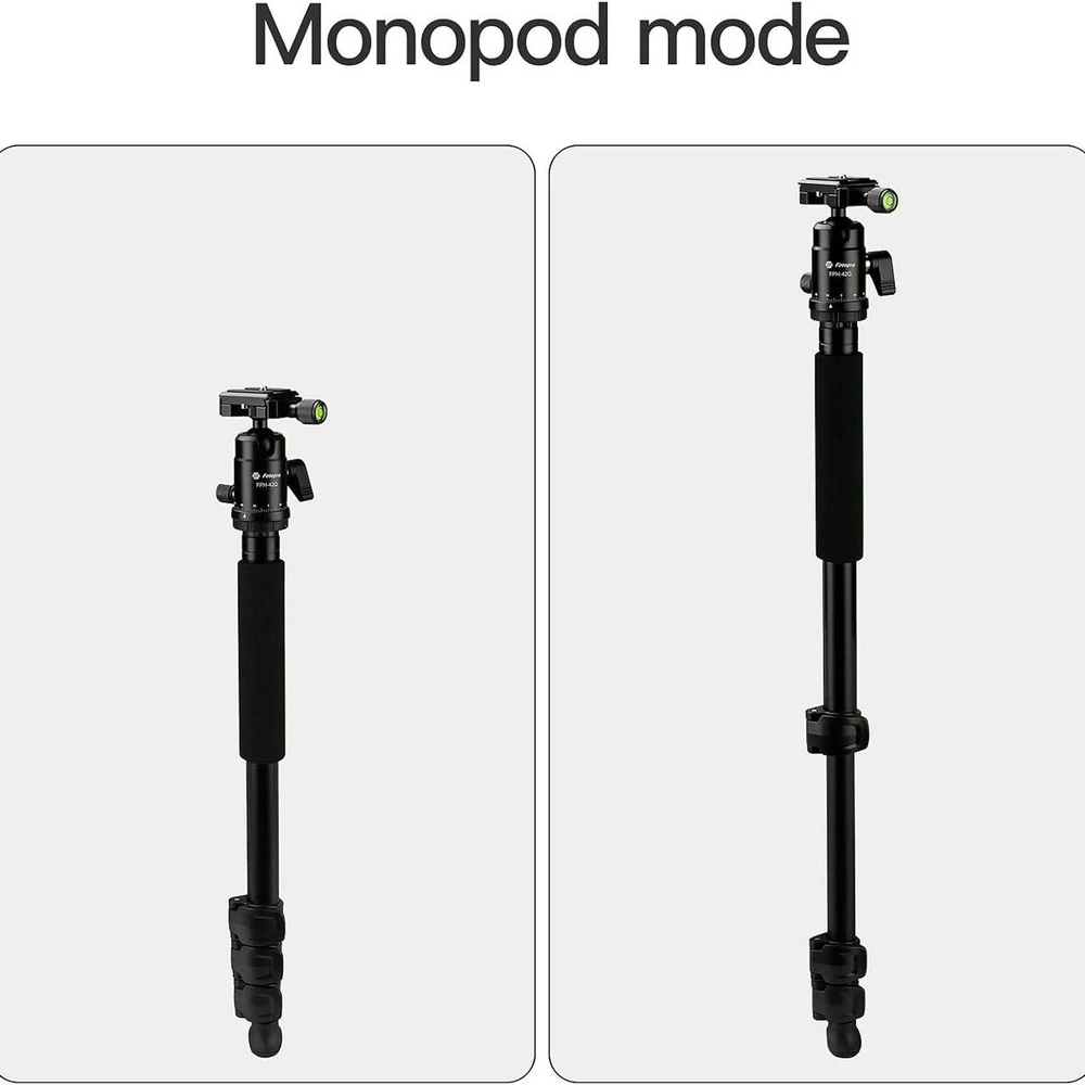 Fotoaparato trikojis - Fotopro S4 Pro + 42QP aliumininis trikojis, 41,8–150 cm, 8kg