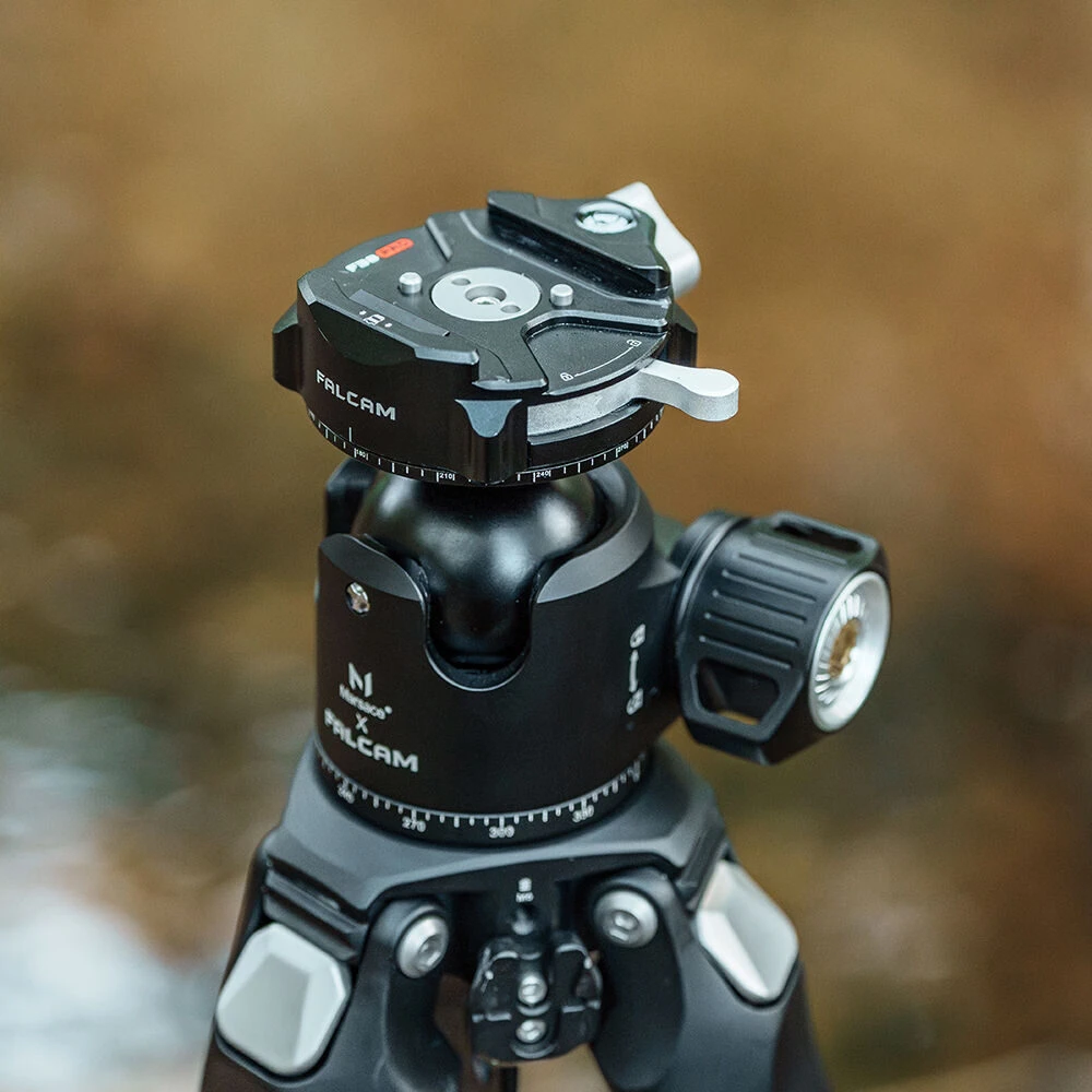 Fotoaparato trikojo galvutė - Falcam F38B4906 Pro dviguba panoraminė rutulinė galvutė, 5kg, 10 cm, 454 g