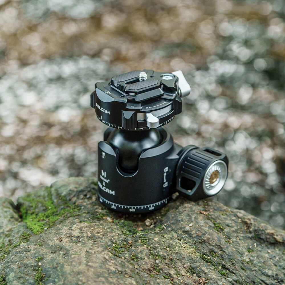 Fotoaparato trikojo galvutė - Falcam F38B4906 Pro dviguba panoraminė rutulinė galvutė, 5kg, 10 cm, 454 g