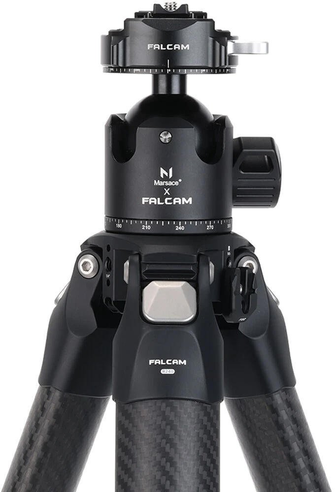 Fotoaparato trikojo galvutė - Falcam F38B4906 Pro dviguba panoraminė rutulinė galvutė, 5kg, 10 cm, 454 g