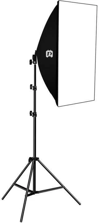 Puluz apšvietimo stovas foto studijai 50x70cm trikojis LED lemputė 1vnt