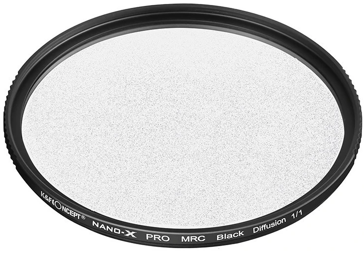 Fotografijos Filtras - K&F Concept Juodas Mist 1/1 49mm Nano-X Juodas