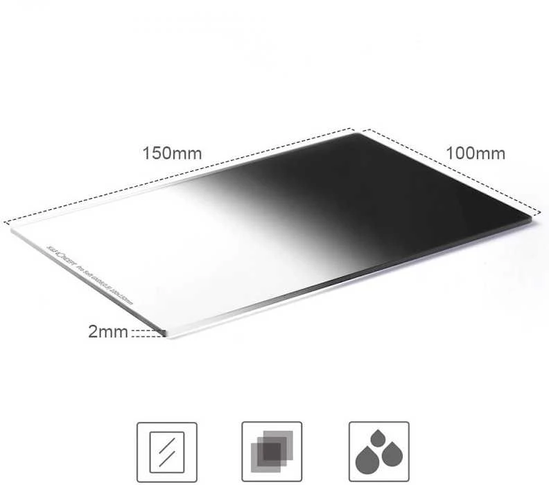Filtras - K&F Concept ND16 Minkštas Perėjimo Filtras 100x150mm