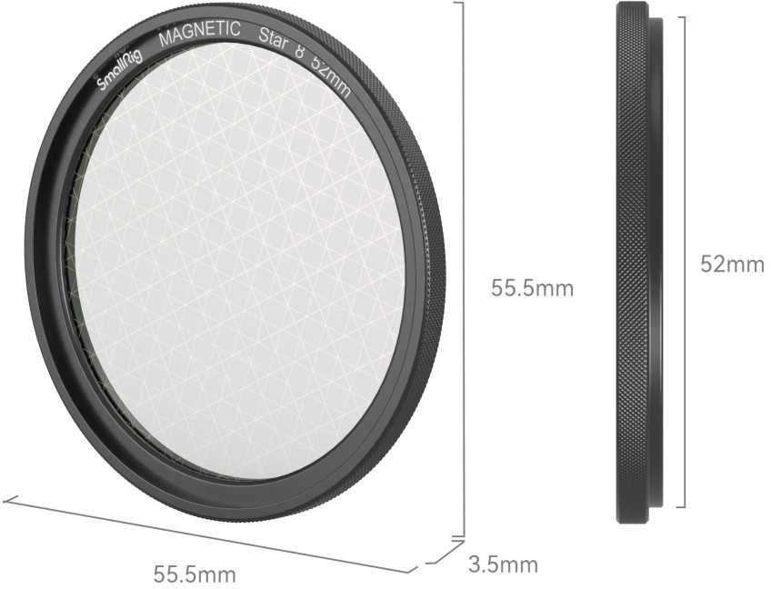 „SmallRig 4218 MagEase“ magnetinio „Star-Cross“ filtro rinkinys (8 taškai) 52 mm