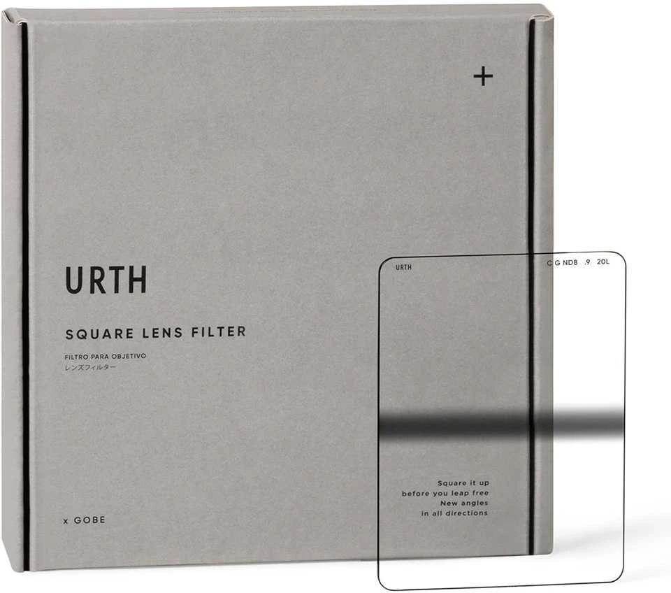 Fotografijos filtras - Urth 75 x 100mm ND8 (3 Stop) Centrinis graduotas stiklo filtras