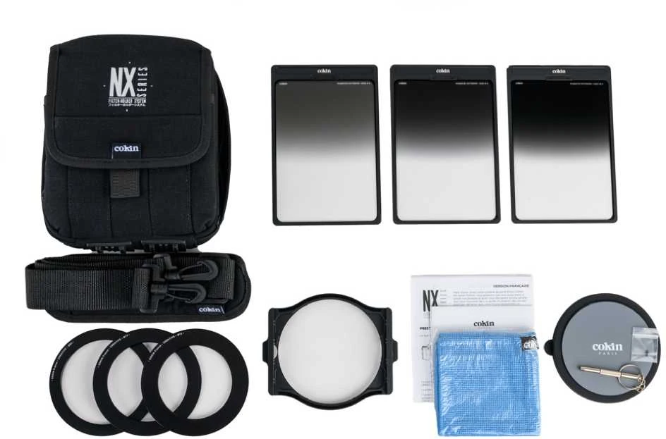 Fotografijos filtrų rinkinys - Cokin NX serijos keliautojų rinkinys 100mm laikiklis GND filtrai