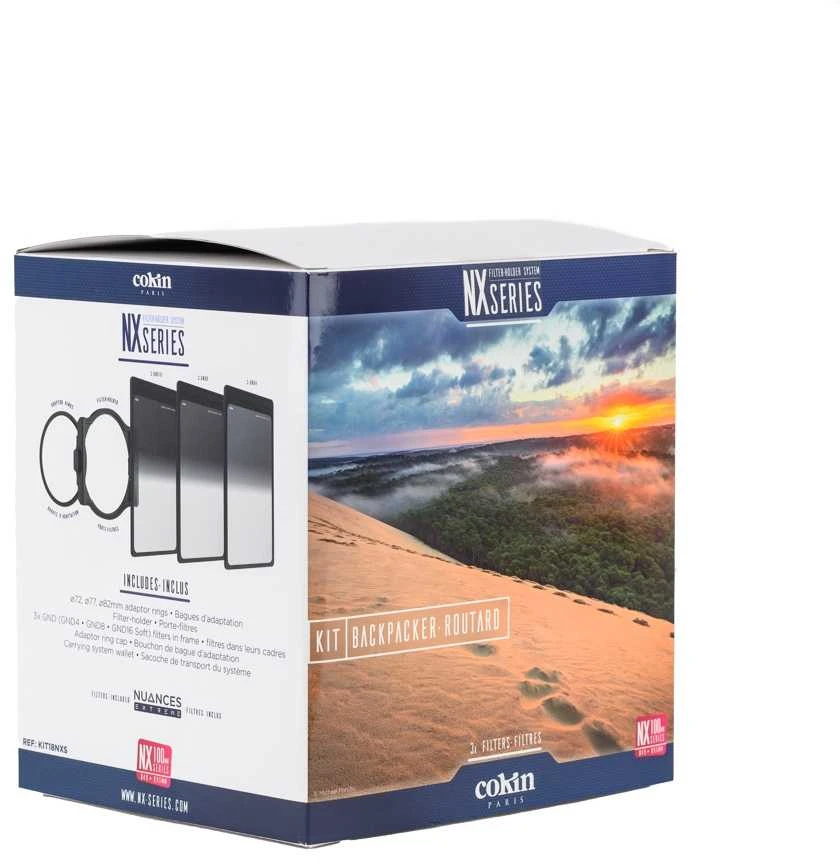 Fotografijos filtrų rinkinys - Cokin NX serijos keliautojų rinkinys 100mm laikiklis GND filtrai