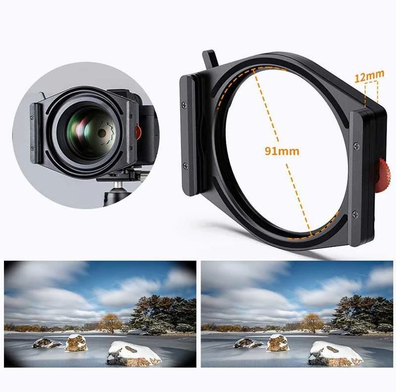 Fotografijos Filtrų Rinkinys - K&F Concept 100 PRO Basic 100mm Laikiklis ND3.0 CPL Filtrai