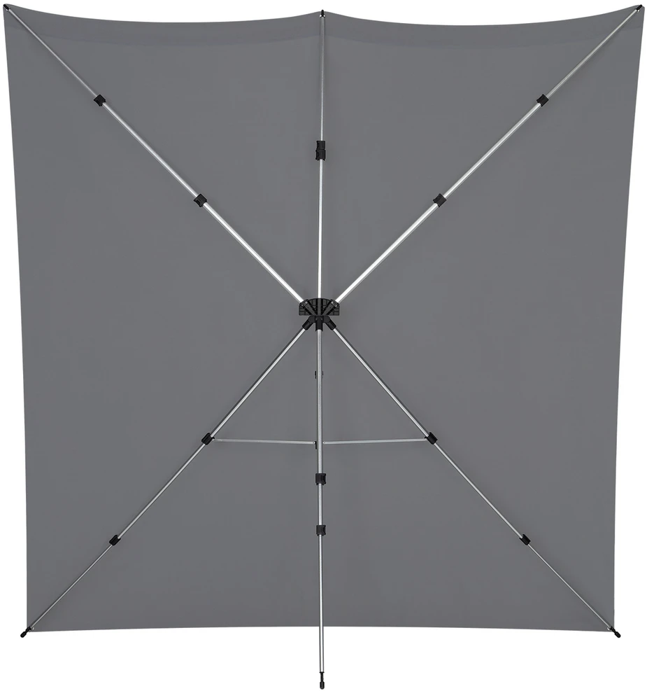 Fotografijos Fonas Rinkinys - Westcott X Drop Pro 2,4 m x 2,4 m Plaunamas Poliesteris Pilkas