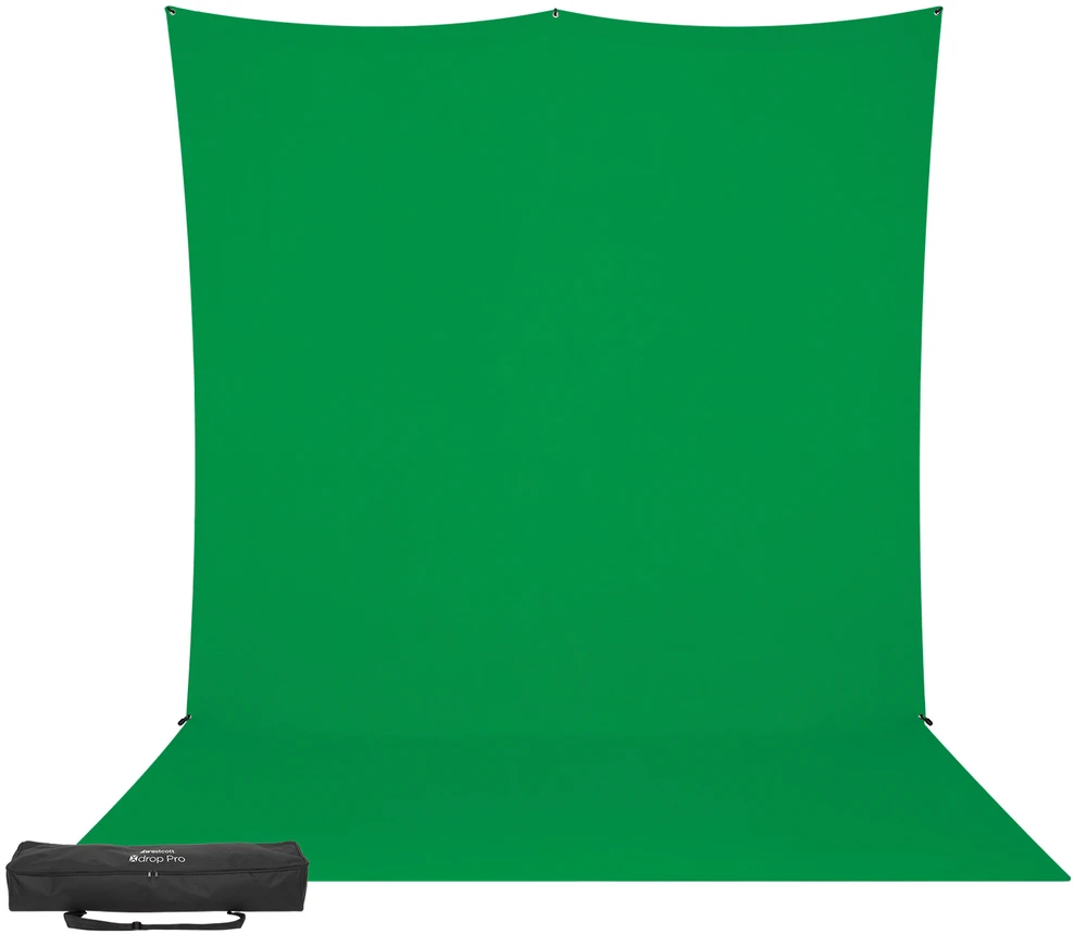 Fotografijos Fonas Rinkinys - Westcott X Drop Pro 8' X 13' Rauko Atsparus Chroma Key Žalias Ekranas