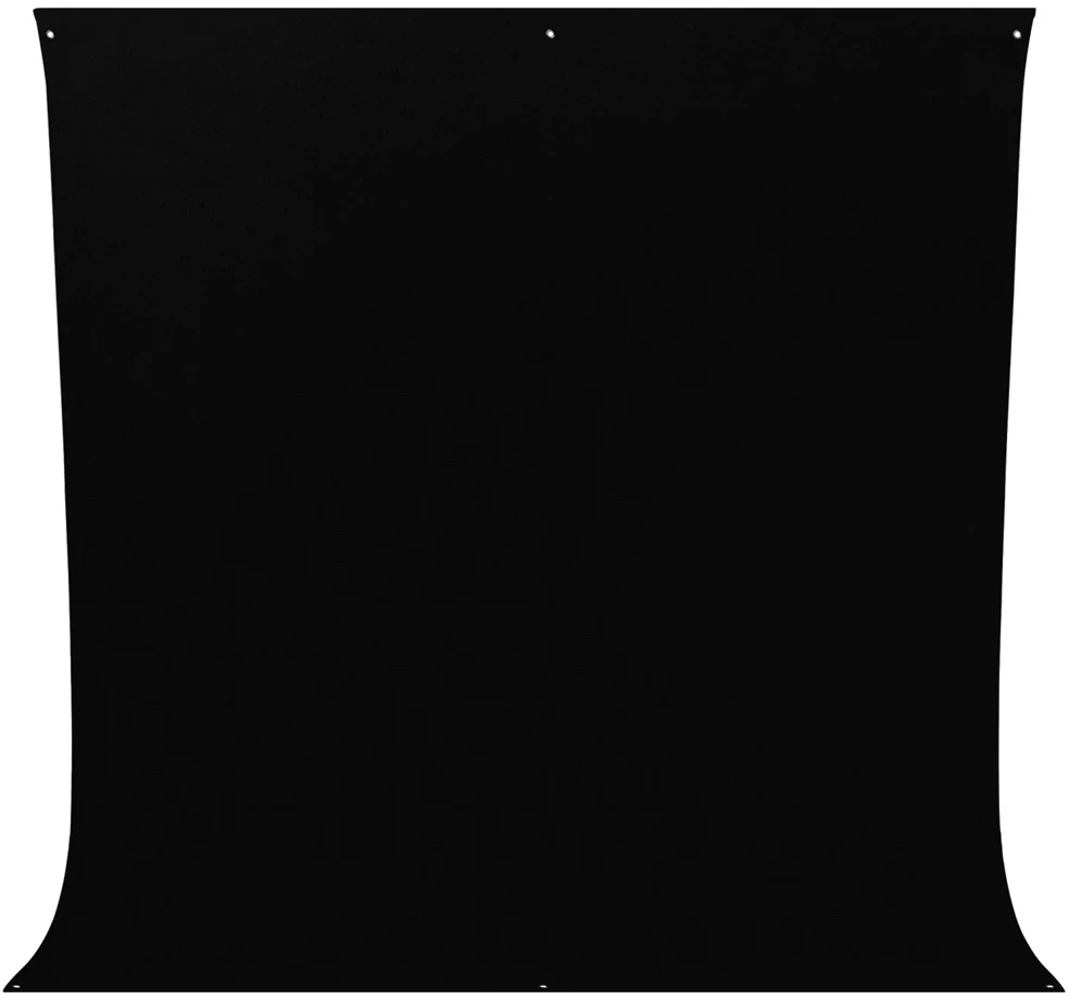 Fotografijos Fonas - Westcott Wrinkle Resistant 2.7 x 3m Poliesterio Turtingas Juodas
