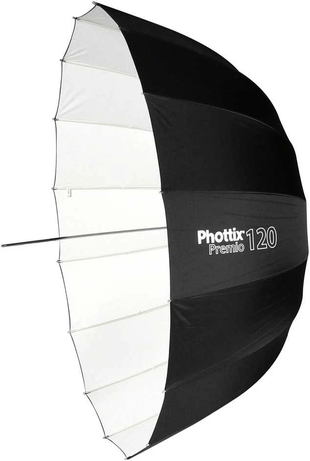 Fotografijos priedas - Phottix Premio Parasol 120cm Difuzorius Baltas