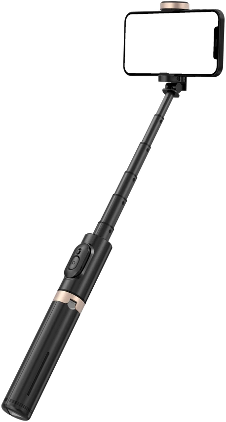 SEEK TOTI asmenukių lazda su paslėpto dizaino stabiliu trikoju Q12, Juodas