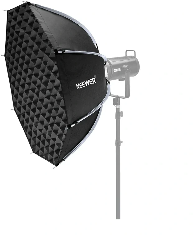 Fotografijos Softbokso Priedas - NEEWER 90 cm Aštuonkampis Su Bowens Tvirtinimu, Sidabriniu Vidumi, 88 × 88 cm Tinkleliu