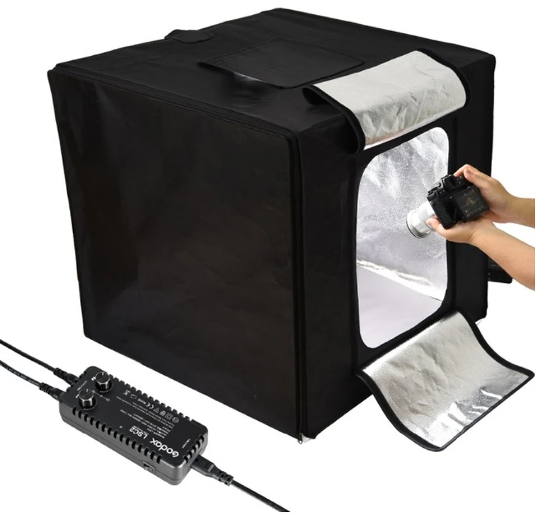 Fotografijos studija - Godox Portable Double Light LED Ministudio 5800K 10000-11000 Lumen