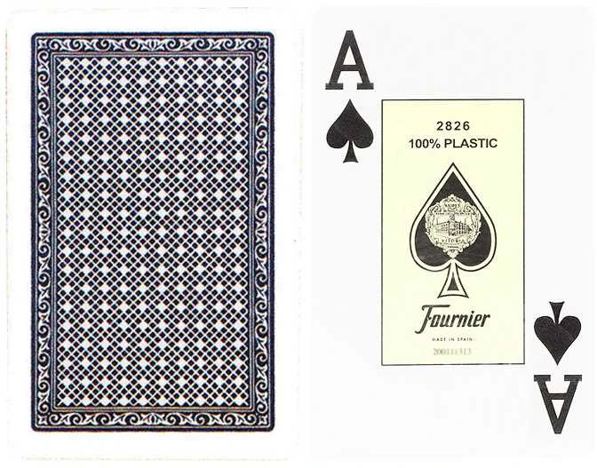 Fournier 2826 bridžo kortos (Mėlynos)