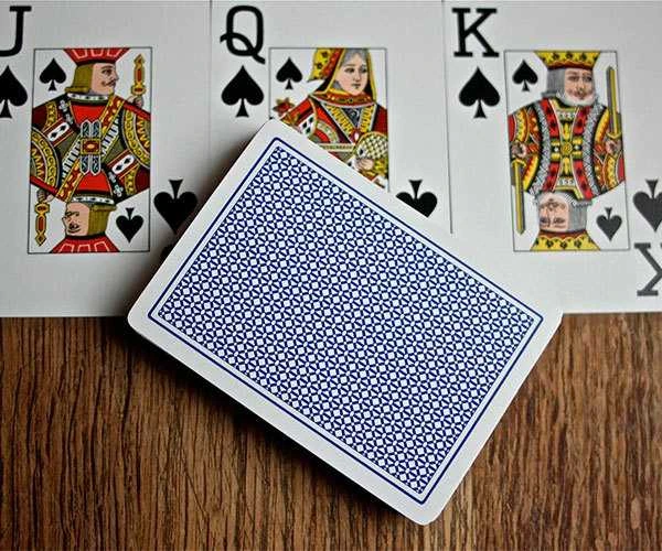 Fournier 818 Linen Finish Pokerio Kortos (Mėlyna)