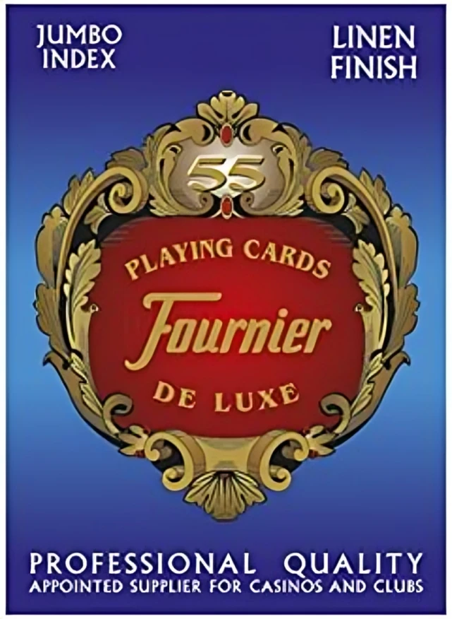Fournier 818 Linen Finish Pokerio Kortos (Mėlyna)