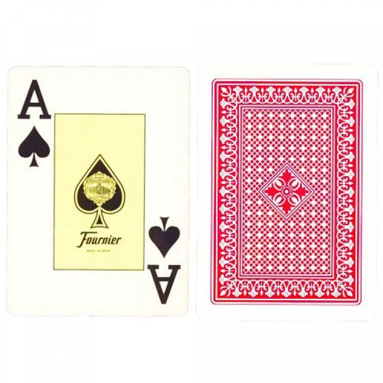 Fournier 818 Pokerio kortos (Raudonos)