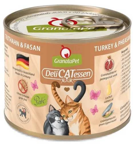 Fox4Pets Kačių Maistas - GRANATAPET DeliCATessen Kalakutiena ir Fazanas 200g