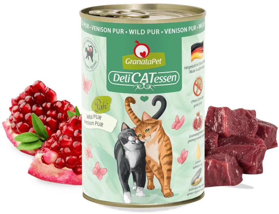 GranataPet DeliCATessen Venison – šlapias kačių maistas – 400g