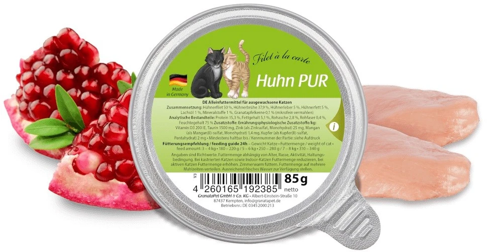 Fox4Pets GRANATAPET Filet á la carte vištiena – šlapias kačių maistas – 85g