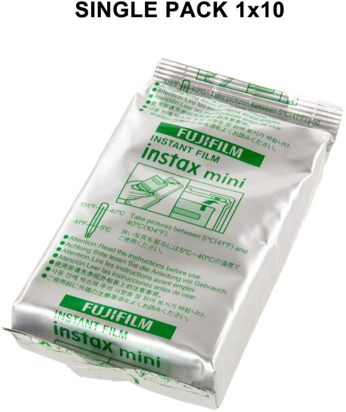 FUJIFILM Instax Mini Film (Glossy) (Color) (1x10 - single pack)