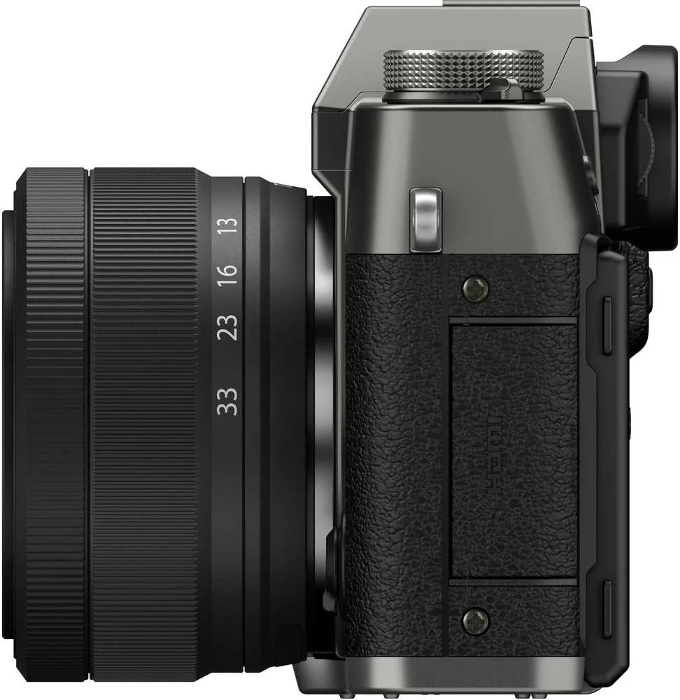 Fujifilm X-T30 III + 13-33mm, charcoal sidabrinis