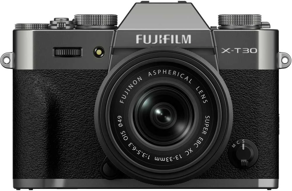 Fujifilm X-T30 III + 13-33mm, charcoal sidabrinis