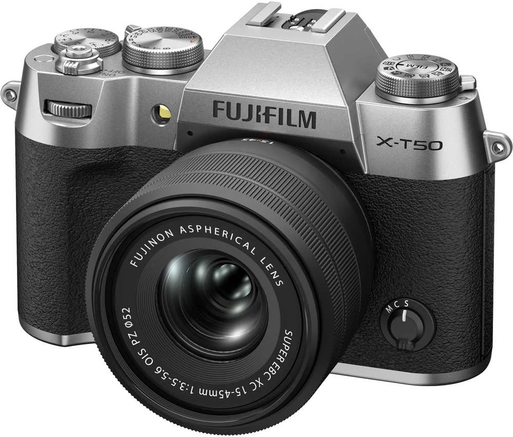 FUJIFILM X-T50 + FUJINON XC 15-45mm F3.5-5.6 OIS PZ (Sidabrinis)