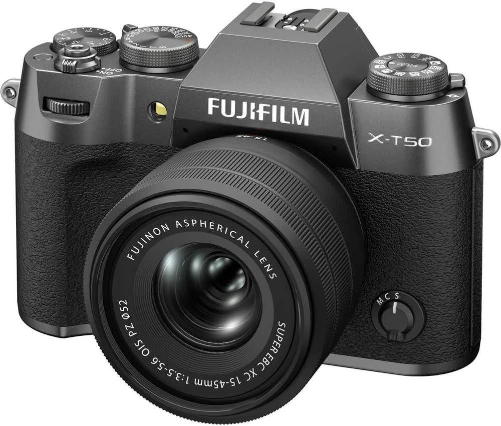 FUJIFILM X-T50 + FUJINON XC 15-45mm F3.5-5.6 OIS PZ (Charcoal Sidabrinis)