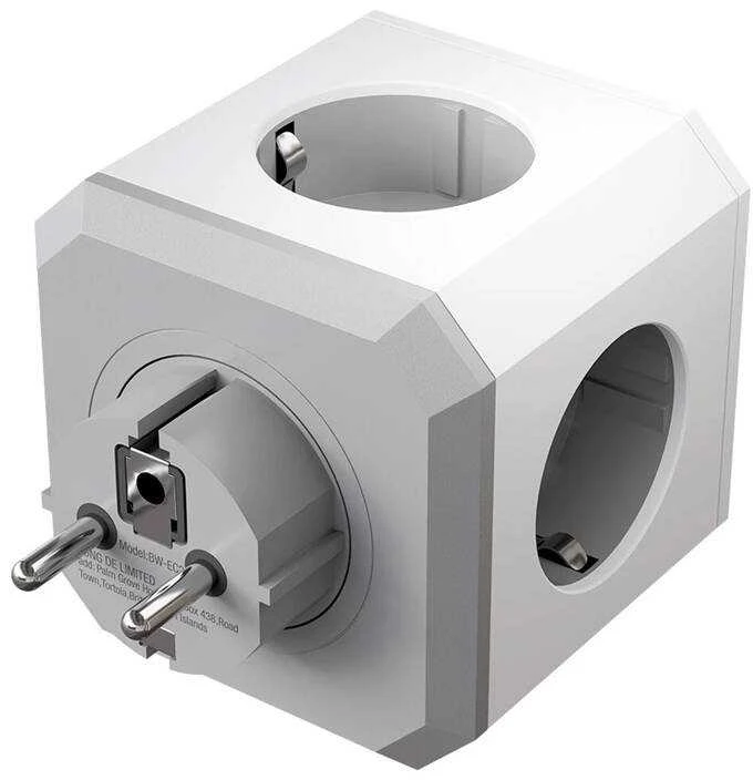 BlitzWolf BW-EC2 8 viename maitinimo kubas (4xAC / 2 x USB-A / 2 x USB-C)