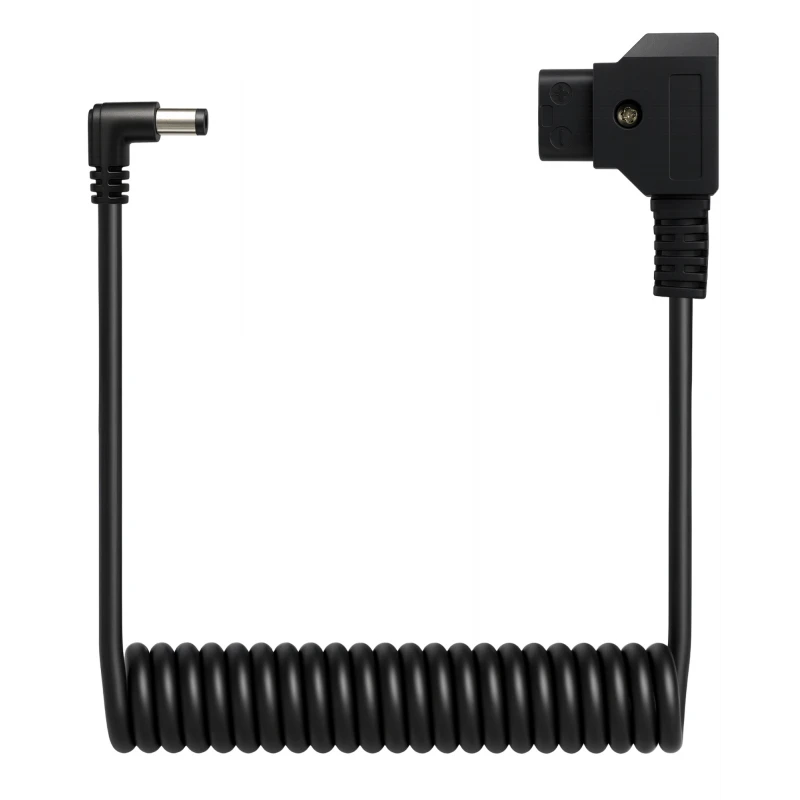 Išorinės Baterijos Kabelis - Newell D-Tap – DC 5,5 × 2,5 mm, 90 cm Spiralinis Kabelis