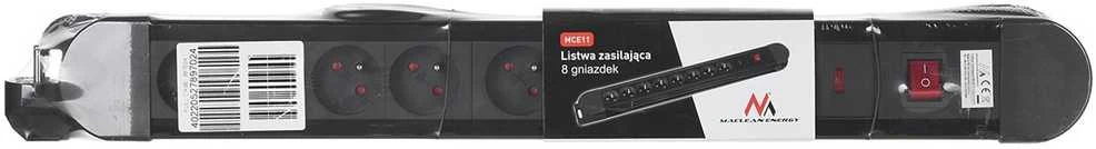 MACLEAN MCE11 Maclean MCE11 Power Strip 8 lizdas su jungikliu