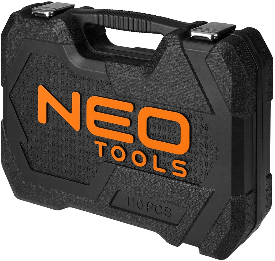 Neo Tools 110 dalių raktų rinkinys 1/2", 1/4", satininis