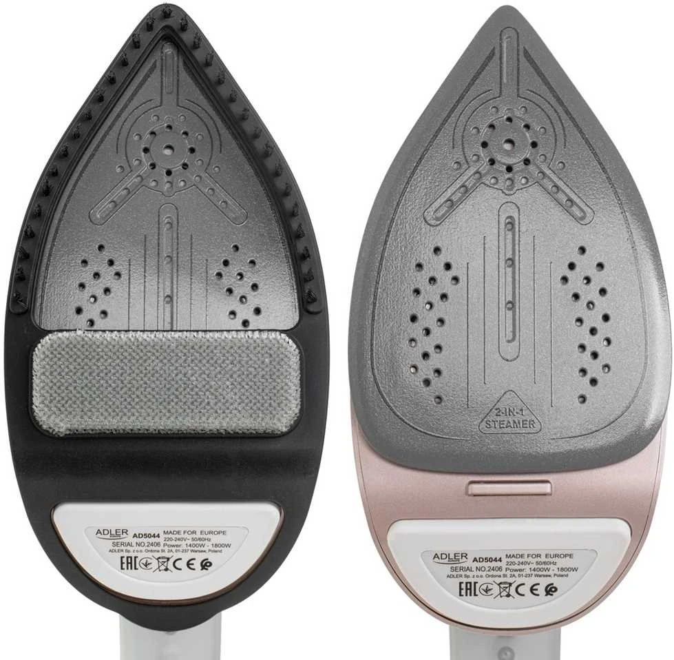 Adler 2in1 drabužių garintuvas ir lygintuvas | AD 5044 | Rankinis | 1400 W | 0,18 l | 25 g/min | Baltas/Auksinis