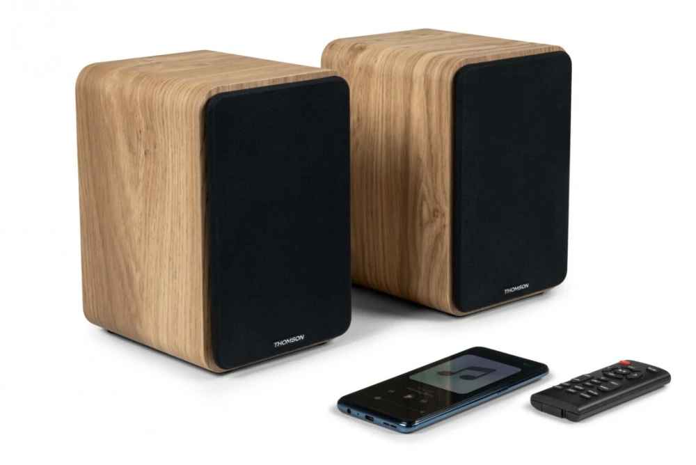 Kompiuterio kolonėlės Garsiakalbis - Thomson Hifi Garsiakalbiai 100W BT 5.0 Kompaktiškas Juodas