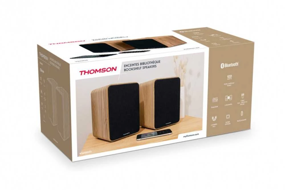 Kompiuterio kolonėlės Garsiakalbis - Thomson Hifi Garsiakalbiai 100W BT 5.0 Kompaktiškas Juodas