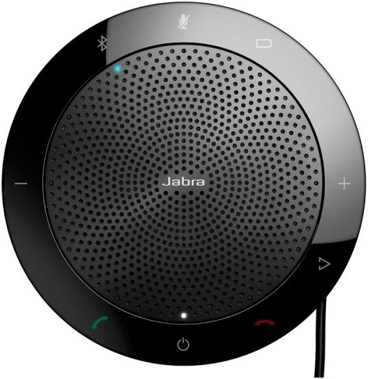 JABRA SPEAK 510 garsiakalbis, skirtas UC ir amp; BT USB konferencijos sprendimas 360 laipsnių mikrofono prijungimo ir atkūrimo nutildymo ir garsumo mygtukas