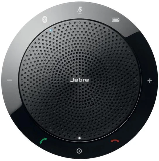 JABRA SPEAK 510 garsiakalbis, skirtas UC ir amp; BT USB konferencijos sprendimas 360 laipsnių mikrofono prijungimo ir atkūrimo nutildymo ir garsumo mygtukas