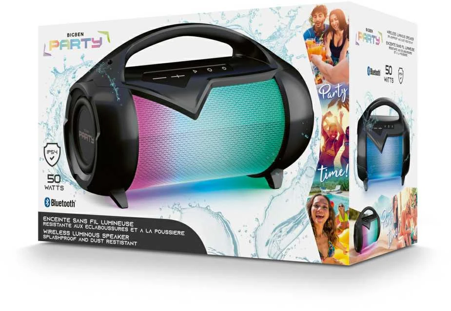 Big Ben Outdoor Luminous Speaker Party Lite IPX54 Autorius Bigben Juodas
