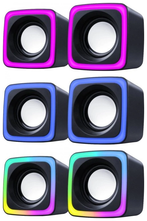 DEFENDER SOLAR 7 2.0 6W LED USB SPEAKERS 65117