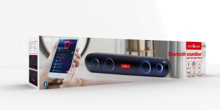 Gembird | Bluetooth soundbar | SPKBT-BAR400L | Bluetooth | Belaidė jungtis | Portable | Juodas