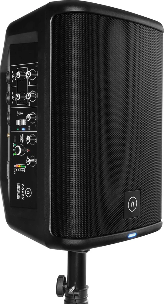 Novox MOBIVOX Lite - 300 W baterijomis maitinama aktyvi kolonėlė, juoda
