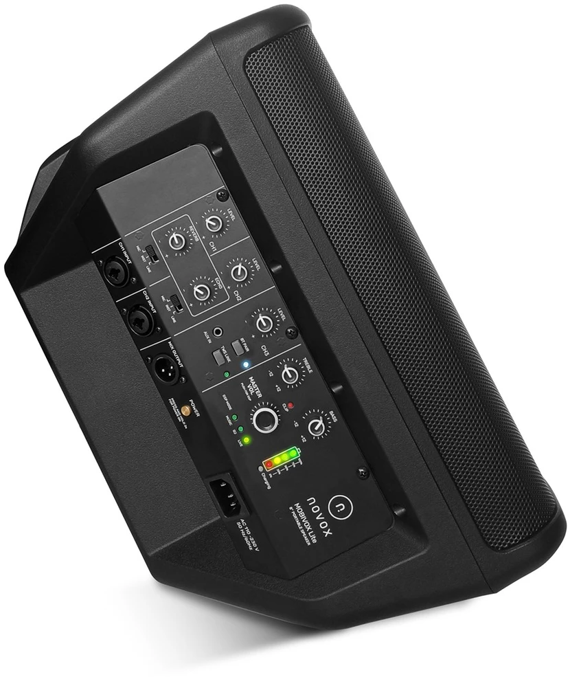 Novox MOBIVOX Lite - 300 W baterijomis maitinama aktyvi kolonėlė, juoda