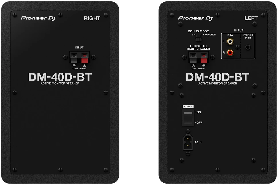 Garsiakalbis - Pioneer DM-40D-BT juodos 2 juostų lentyninės kolonėlės, 38 W, Bluetooth 5.0