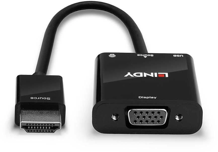 Garso Adapteris - LINDY HDMI į VGA ir Garso Keitiklis, 1920x1200@60Hz
